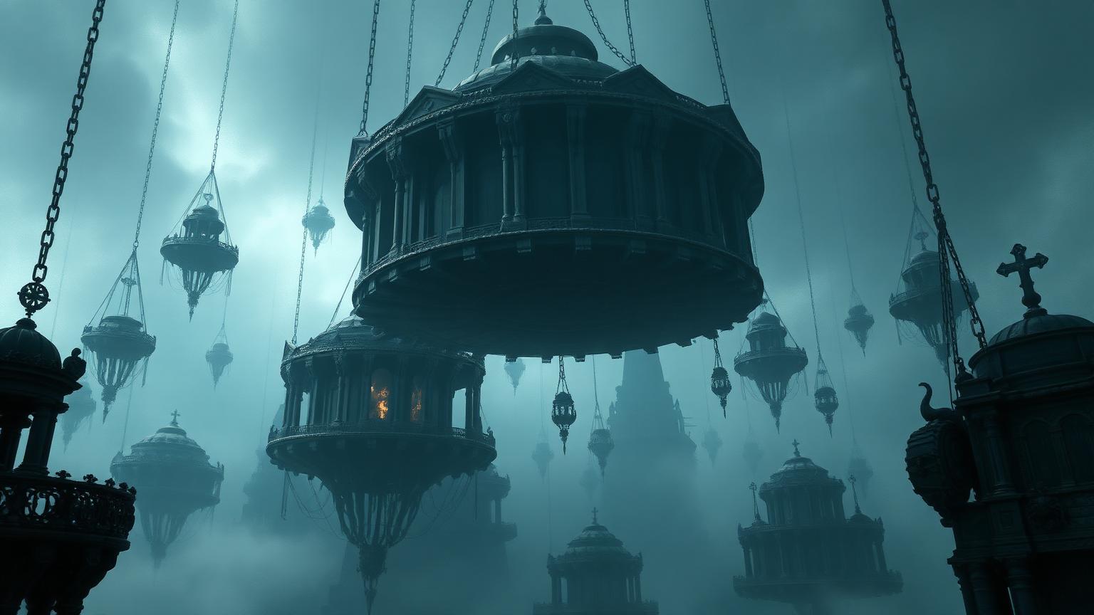 Banner ilustrativo de Necrópole Flutuante